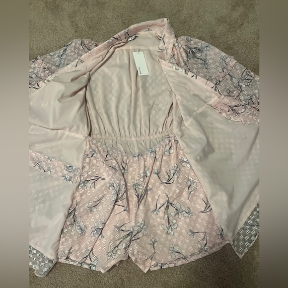BTFL Life Floral Vevina Pink Romper Small - Picture 4 of 8